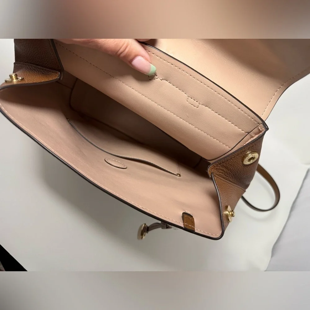 Michael Kors Brown Leather Backpack